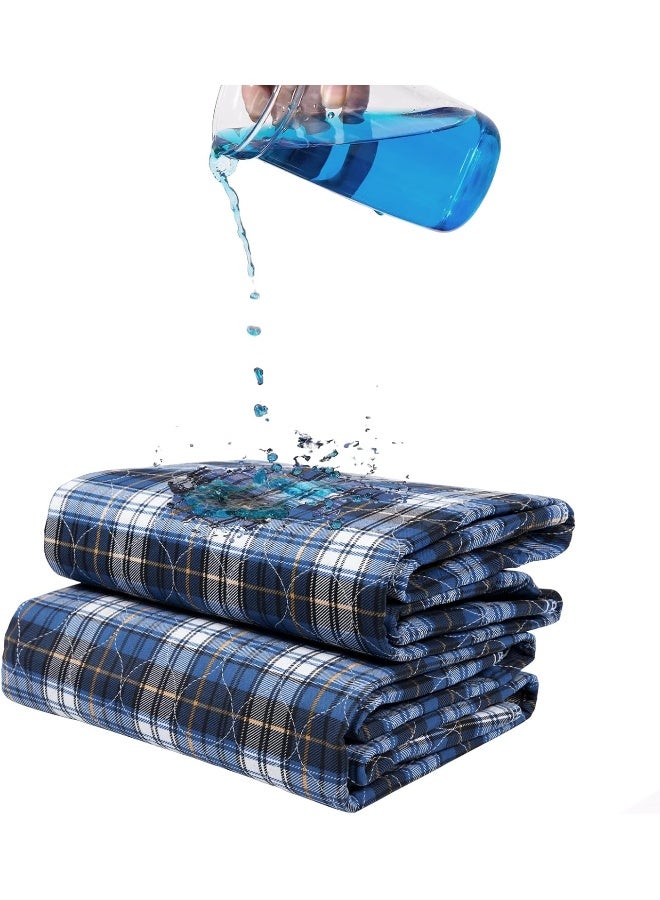 Brosive Non-Slip Bed Pads for Incontinence Washable (36" x 52"|2 Pack), Waterproof Bed Pads, Adult Washable Incontinence Bed Pads for Adults, Dog, Kids - Image 1